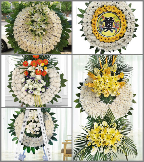 安徽淮南市凤台县朱马店镇北刘集村花圈速递